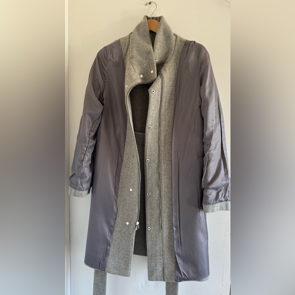 LAUREN by Ralph Lauren Gray Zipper Jacket - Picture 14 of 17
